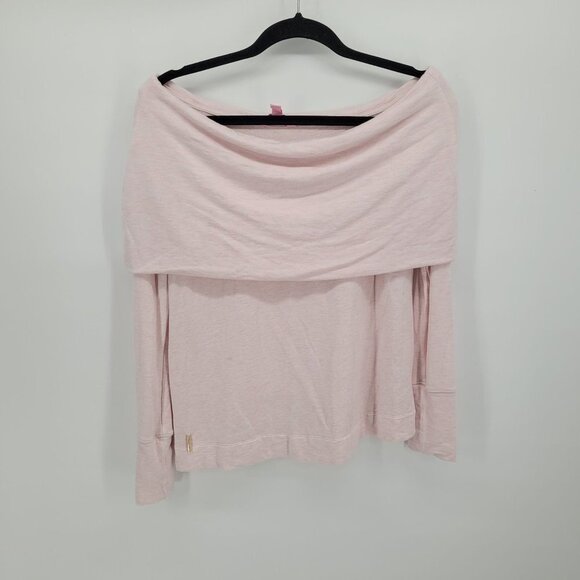 Lilly pulitzer Womens small pink Belinda pullover off shoulder long sleeve - Picture 10 of 10